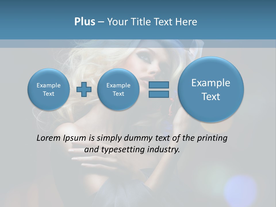 Holding Girl Butterfly PowerPoint Template