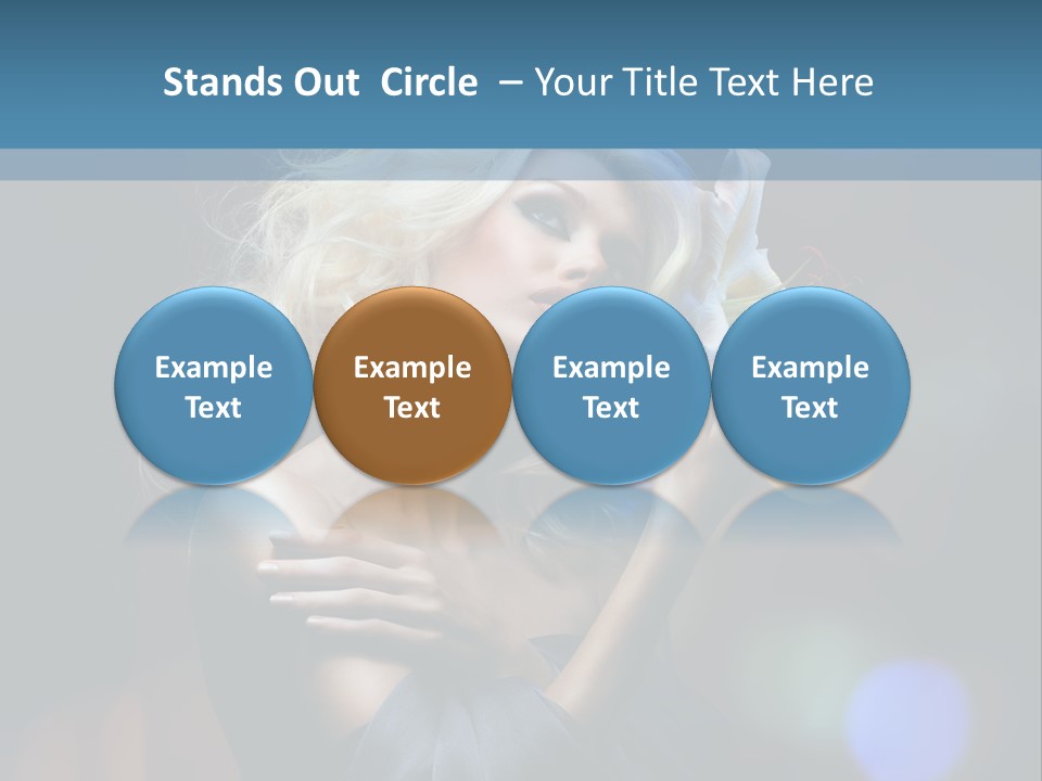 Holding Girl Butterfly PowerPoint Template