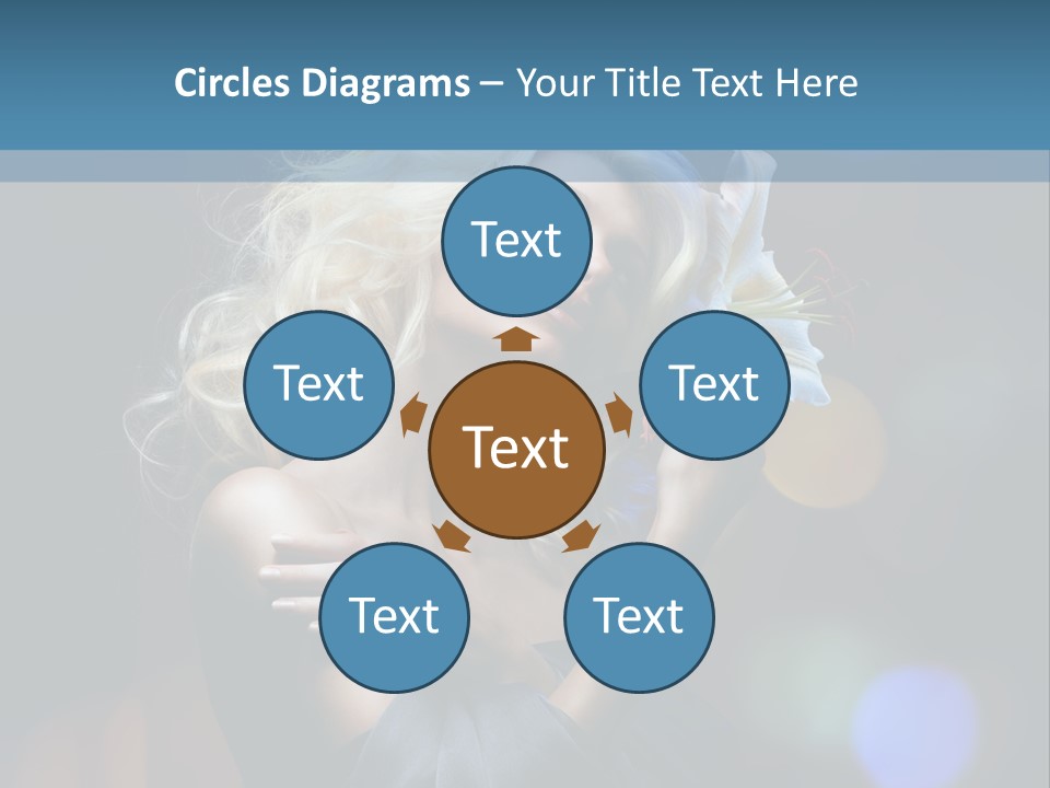 Holding Girl Butterfly PowerPoint Template