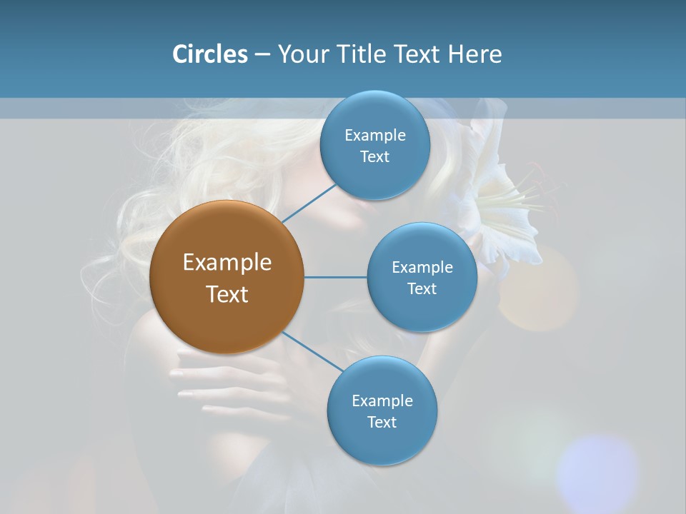 Holding Girl Butterfly PowerPoint Template