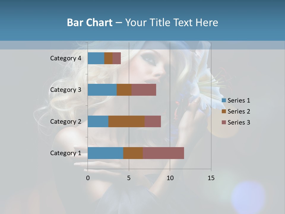 Holding Girl Butterfly PowerPoint Template