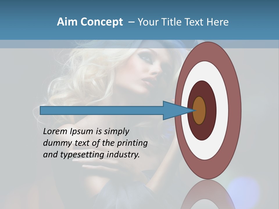 Holding Girl Butterfly PowerPoint Template