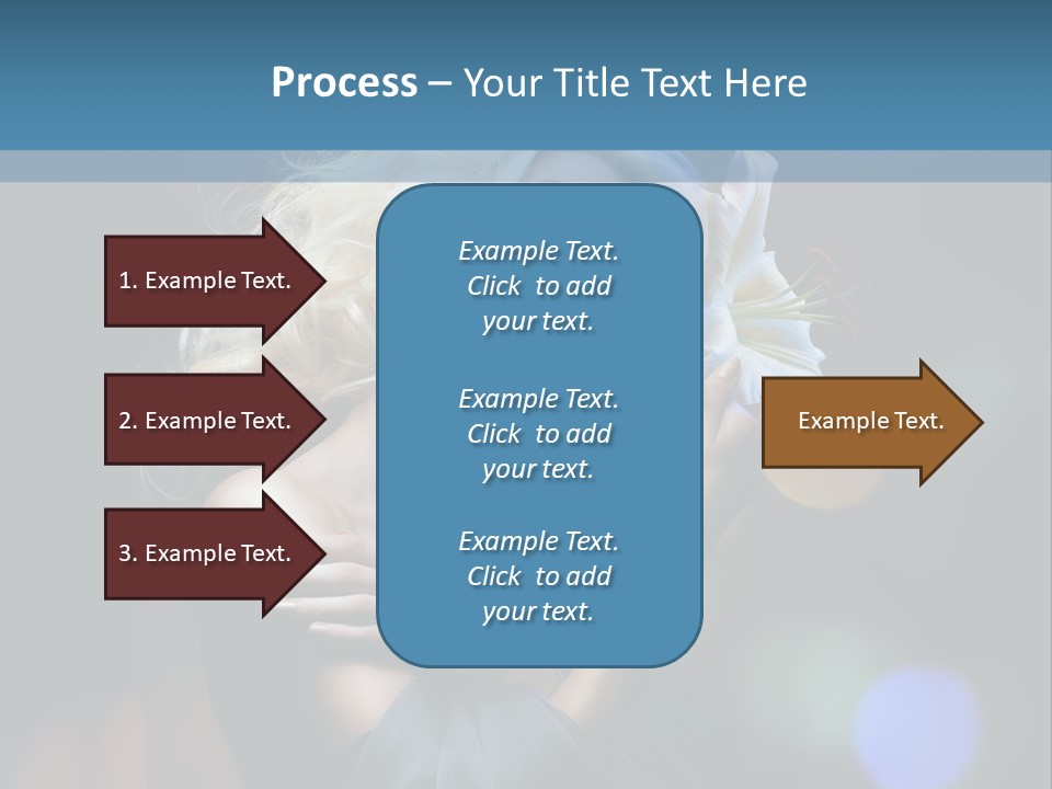 Holding Girl Butterfly PowerPoint Template