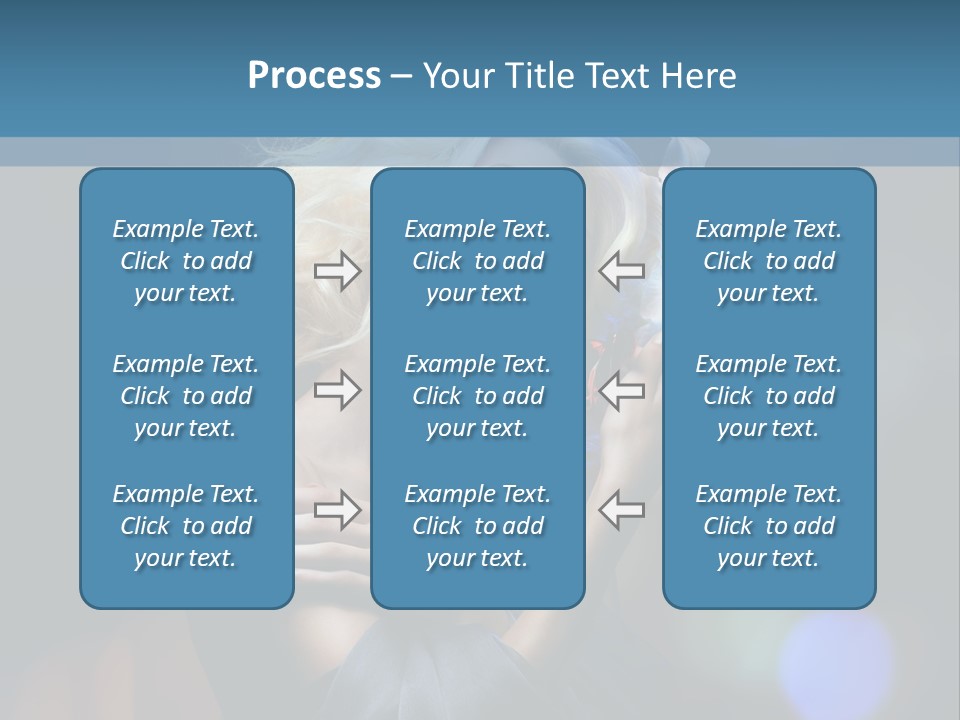 Holding Girl Butterfly PowerPoint Template