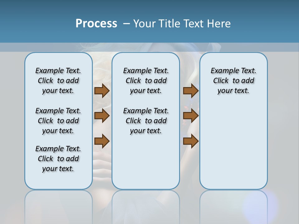 Holding Girl Butterfly PowerPoint Template