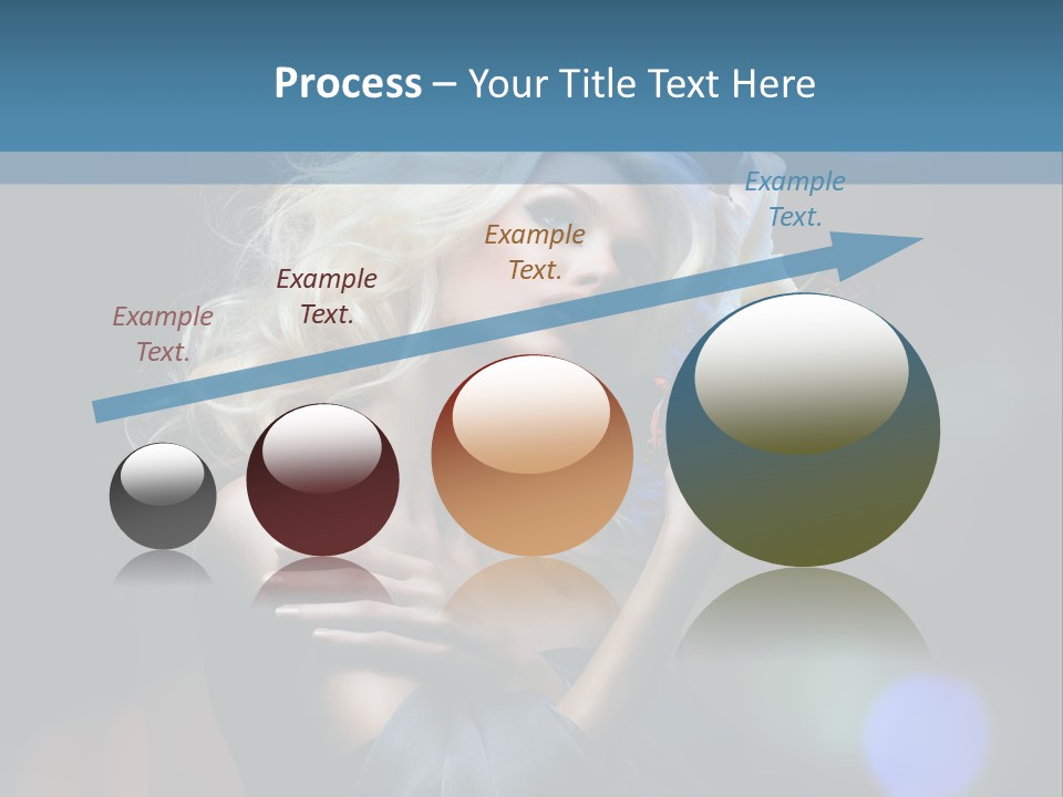 Holding Girl Butterfly PowerPoint Template