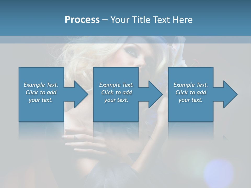 Holding Girl Butterfly PowerPoint Template