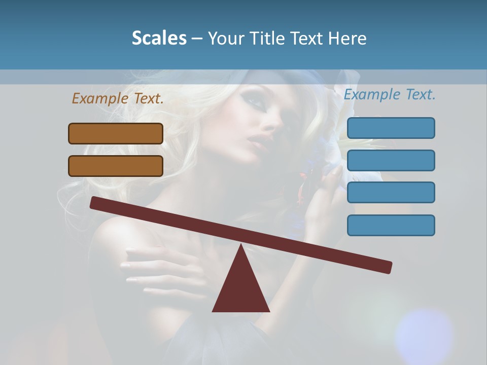 Holding Girl Butterfly PowerPoint Template