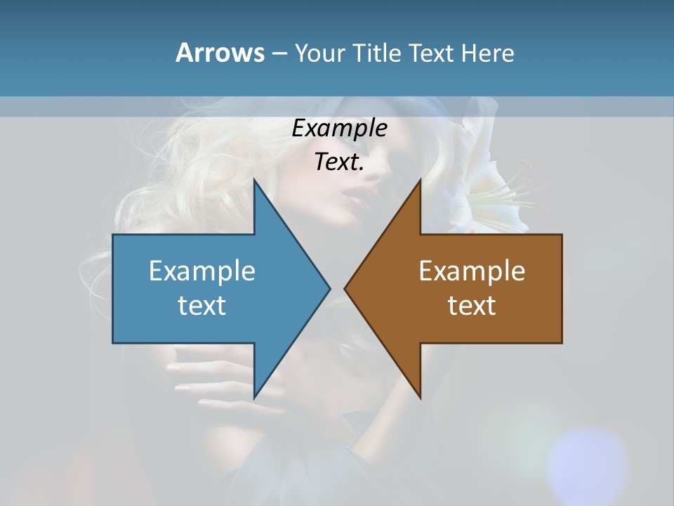 Holding Girl Butterfly PowerPoint Template