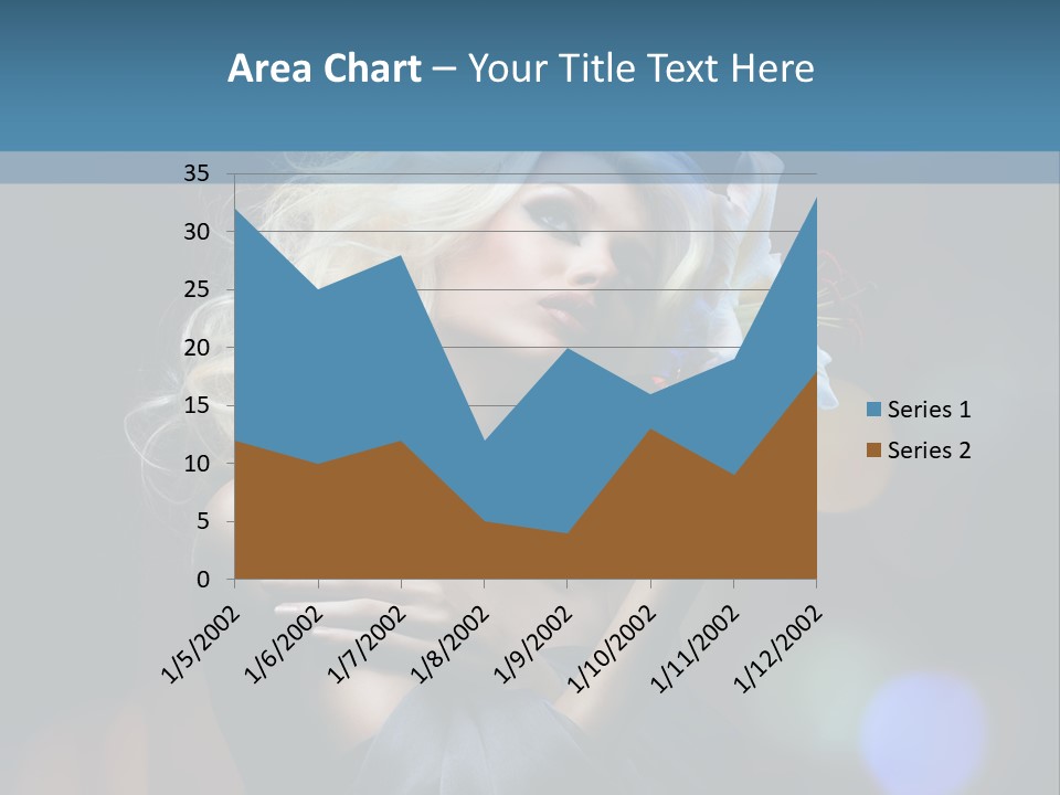 Holding Girl Butterfly PowerPoint Template