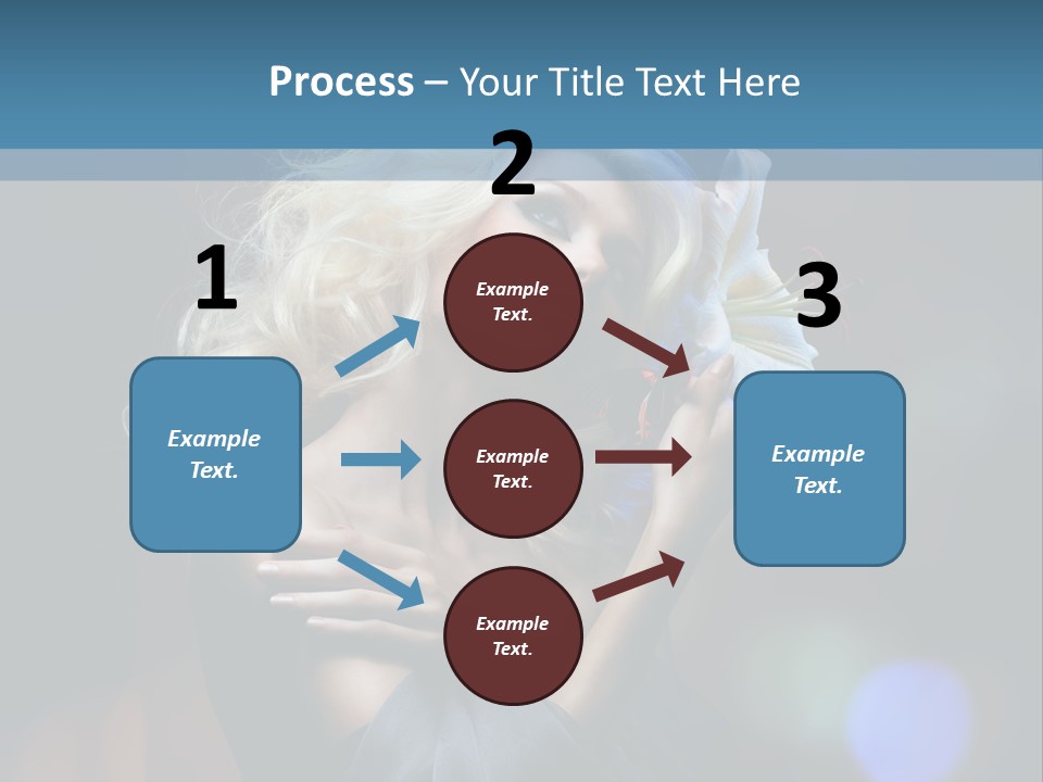 Holding Girl Butterfly PowerPoint Template