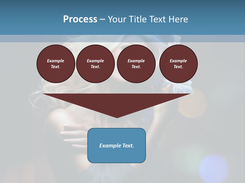 Holding Girl Butterfly PowerPoint Template