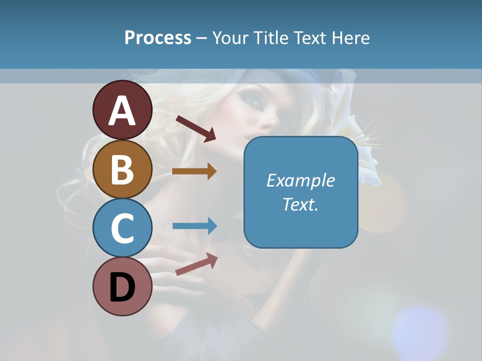 Holding Girl Butterfly PowerPoint Template