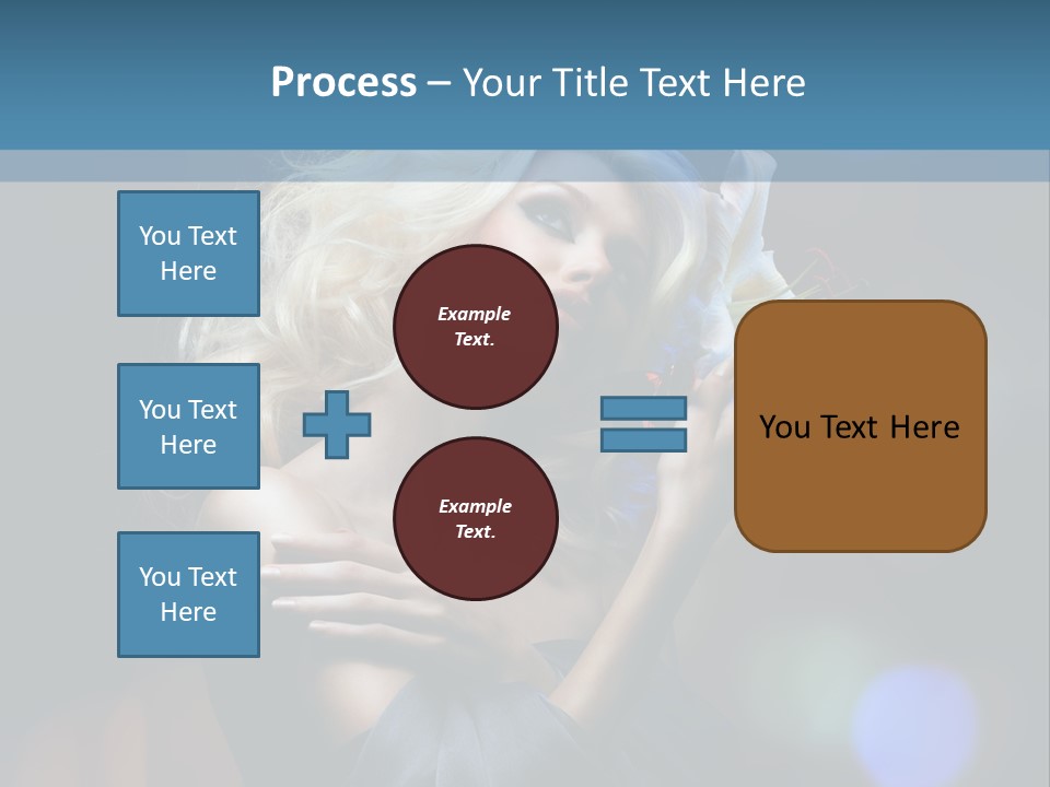 Holding Girl Butterfly PowerPoint Template