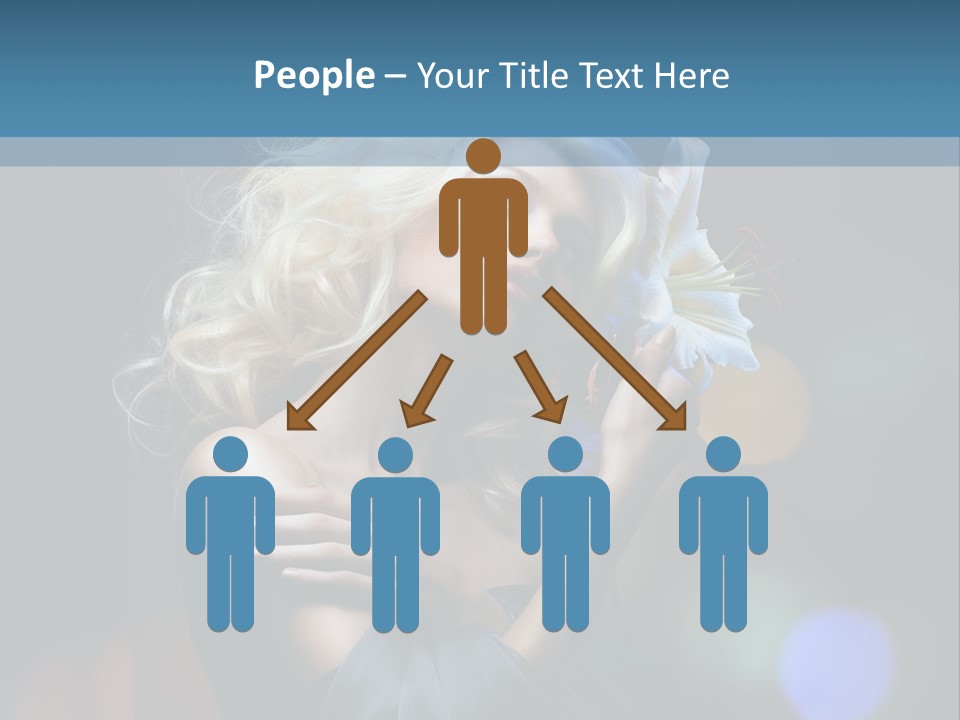 Holding Girl Butterfly PowerPoint Template