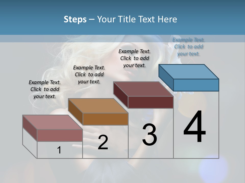 Holding Girl Butterfly PowerPoint Template