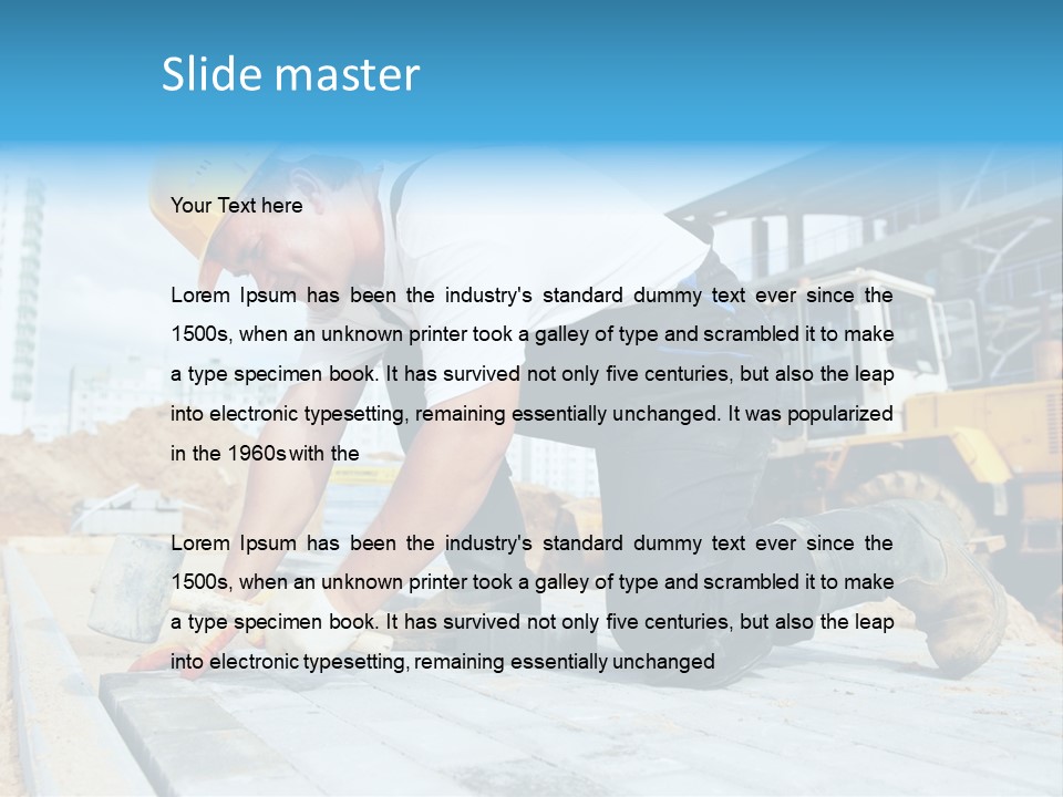 Skill Pediment Parapet PowerPoint Template