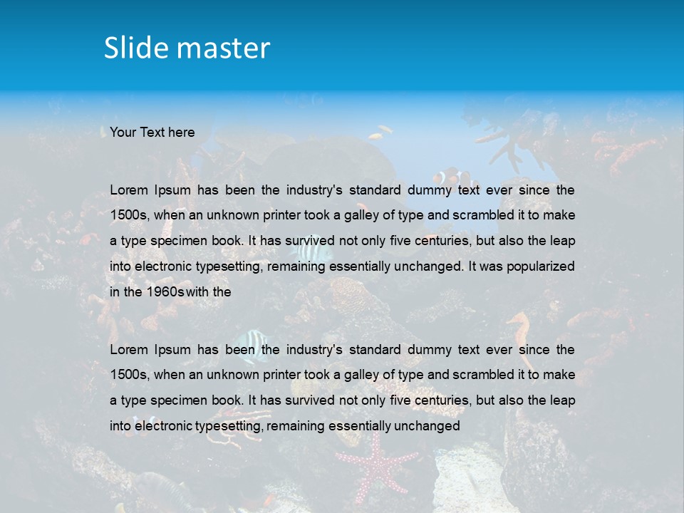 Fish Spices Algae PowerPoint Template