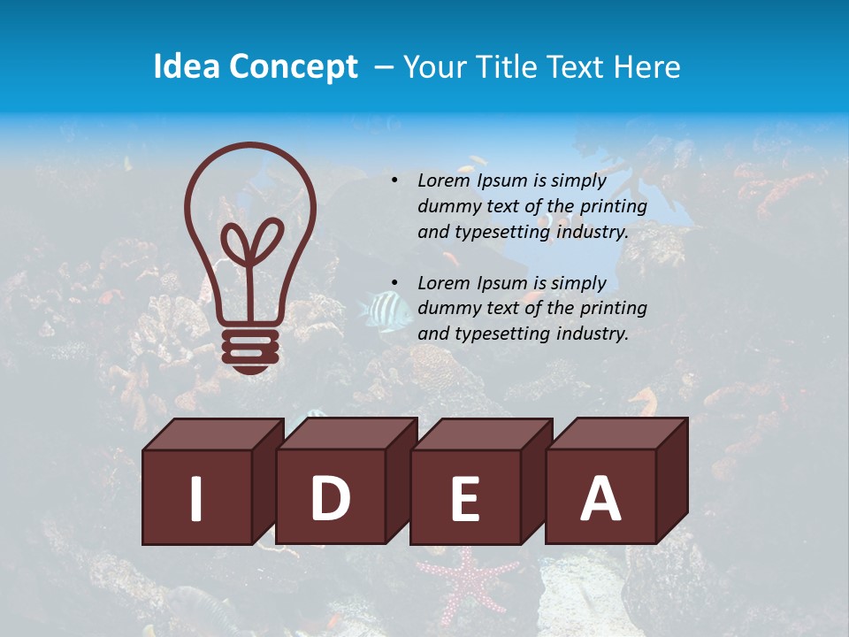 Fish Spices Algae PowerPoint Template