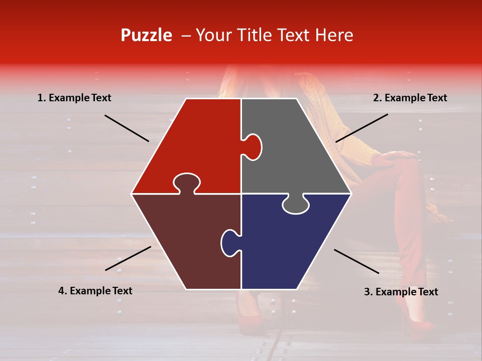 Woman Girl Cute PowerPoint Template