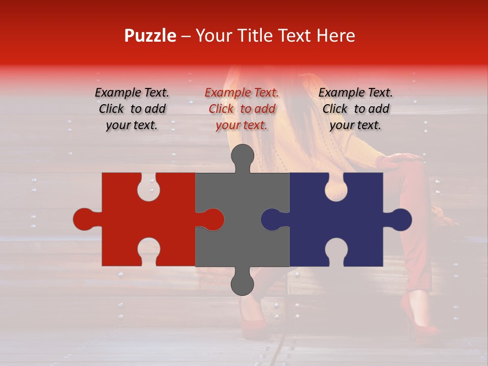 Woman Girl Cute PowerPoint Template