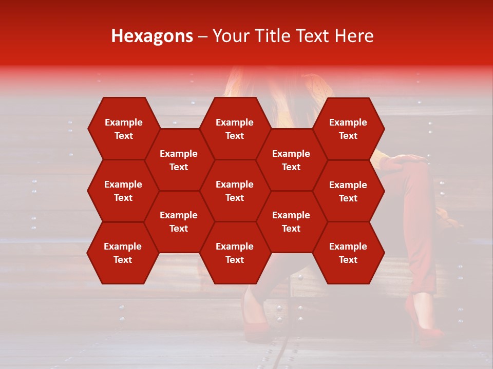 Woman Girl Cute PowerPoint Template