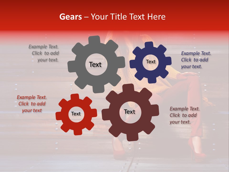 Woman Girl Cute PowerPoint Template