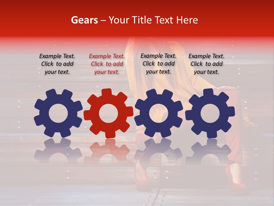 Woman Girl Cute PowerPoint Template