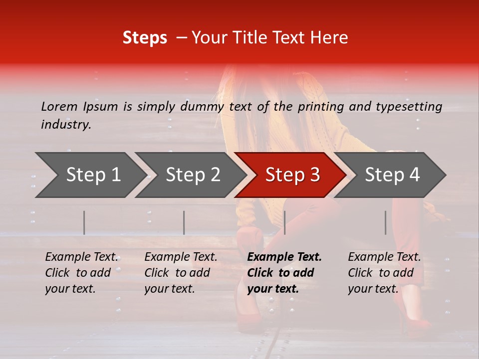 Woman Girl Cute PowerPoint Template