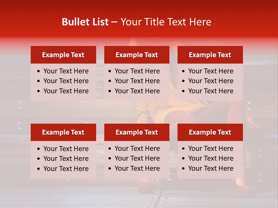 Woman Girl Cute PowerPoint Template