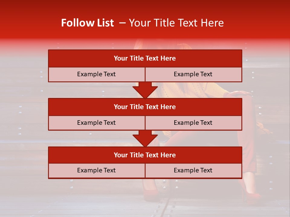 Woman Girl Cute PowerPoint Template