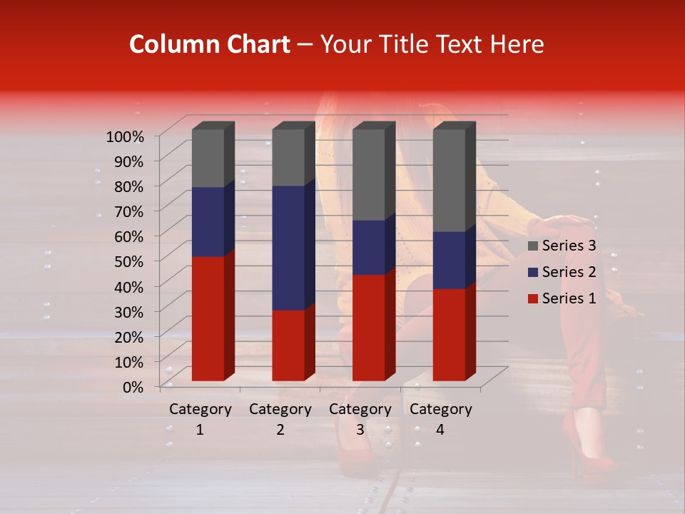 Woman Girl Cute PowerPoint Template