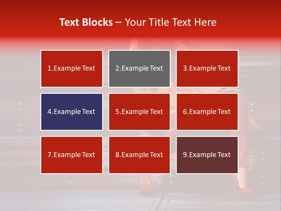 Woman Girl Cute PowerPoint Template