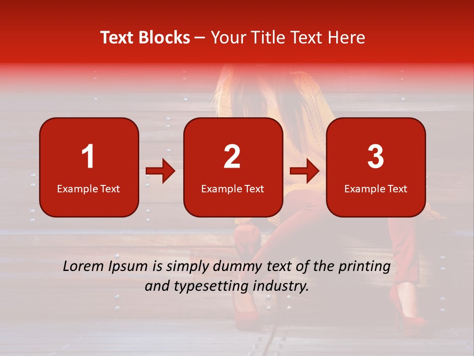 Woman Girl Cute PowerPoint Template