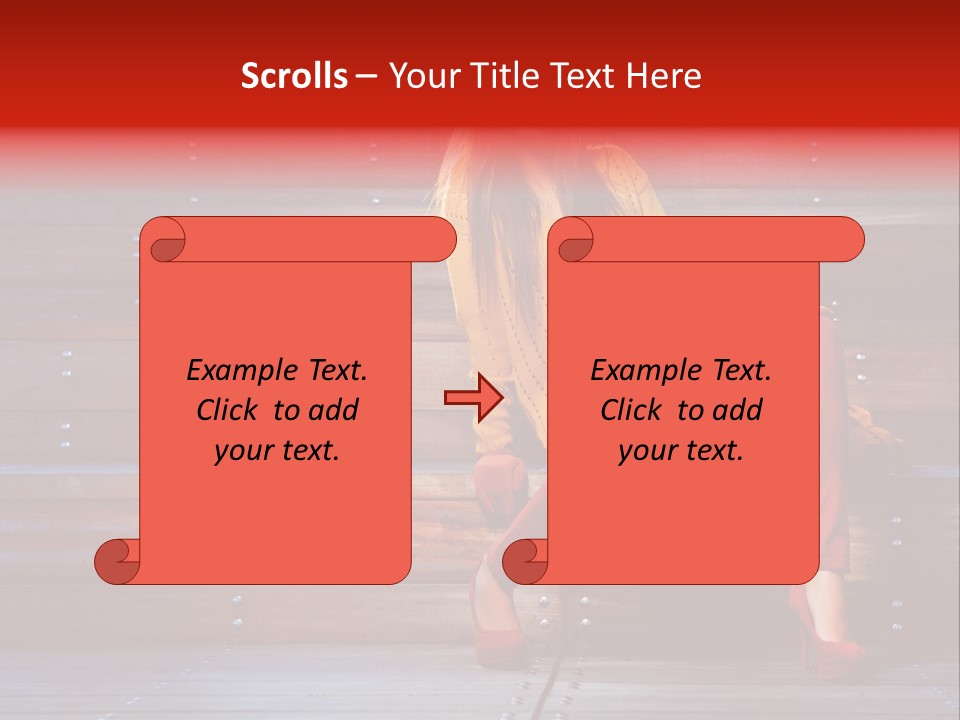 Woman Girl Cute PowerPoint Template