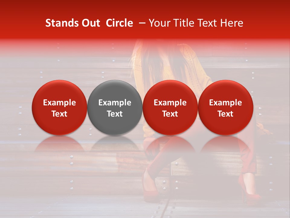 Woman Girl Cute PowerPoint Template