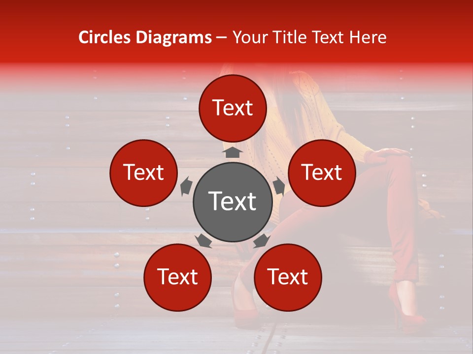 Woman Girl Cute PowerPoint Template