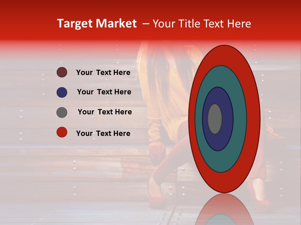 Woman Girl Cute PowerPoint Template