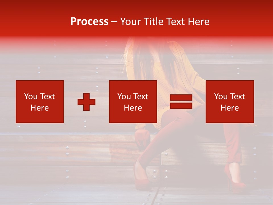 Woman Girl Cute PowerPoint Template