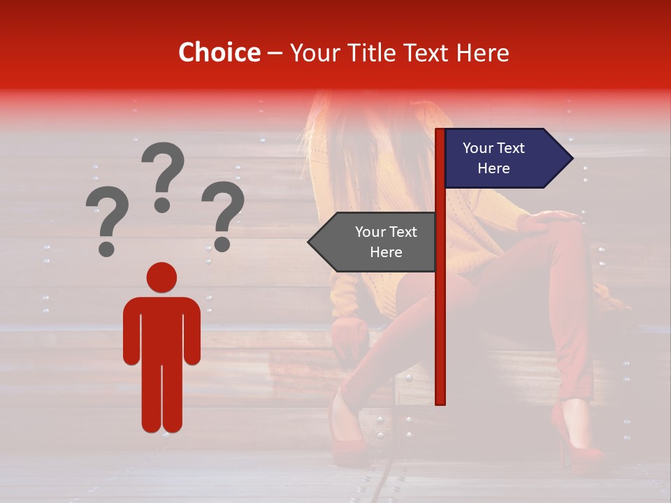 Woman Girl Cute PowerPoint Template