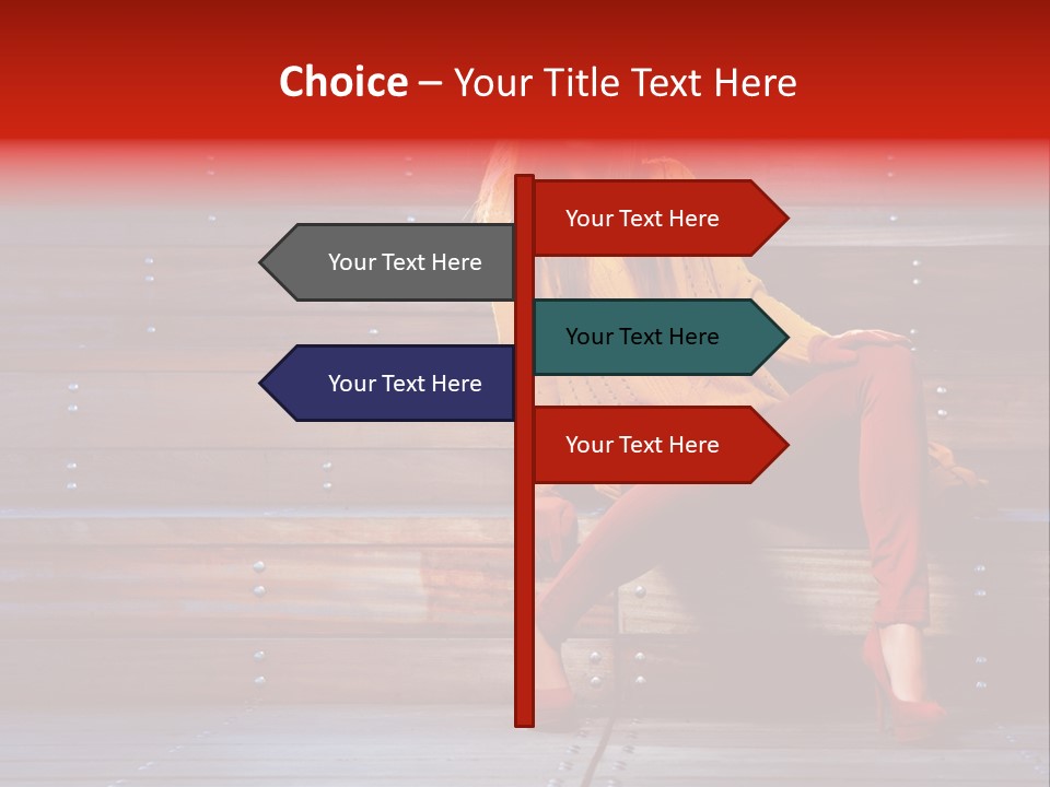 Woman Girl Cute PowerPoint Template