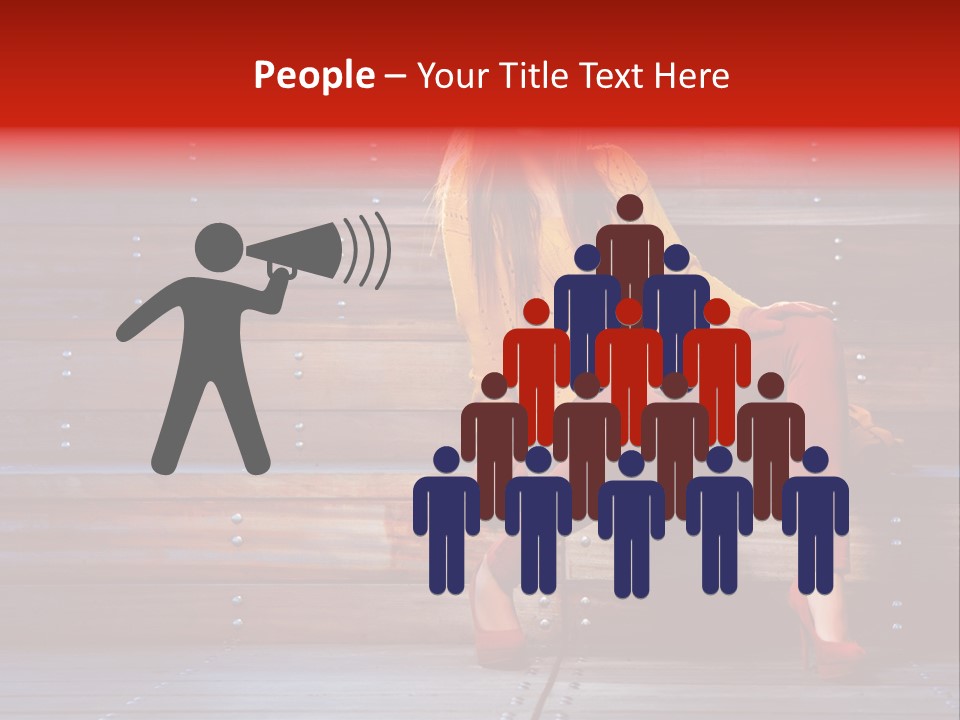 Woman Girl Cute PowerPoint Template