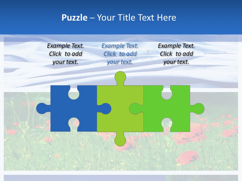 Natural Plant Water PowerPoint Template