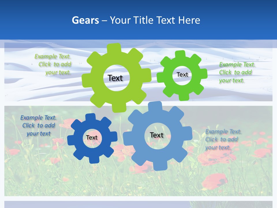 Natural Plant Water PowerPoint Template