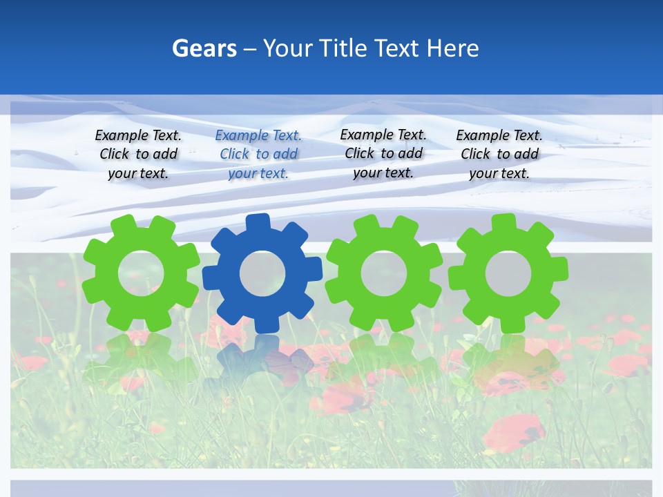 Natural Plant Water PowerPoint Template