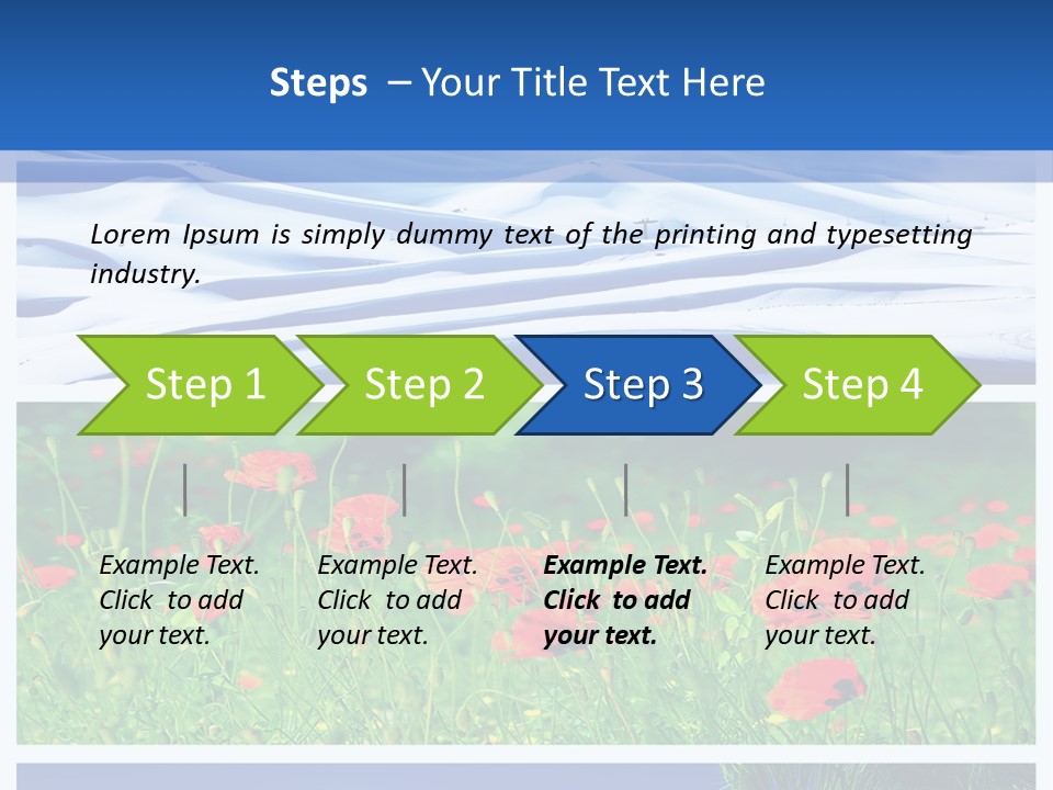 Natural Plant Water PowerPoint Template