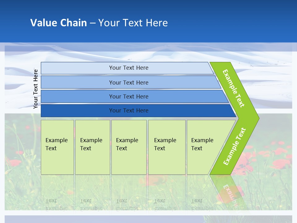 Natural Plant Water PowerPoint Template