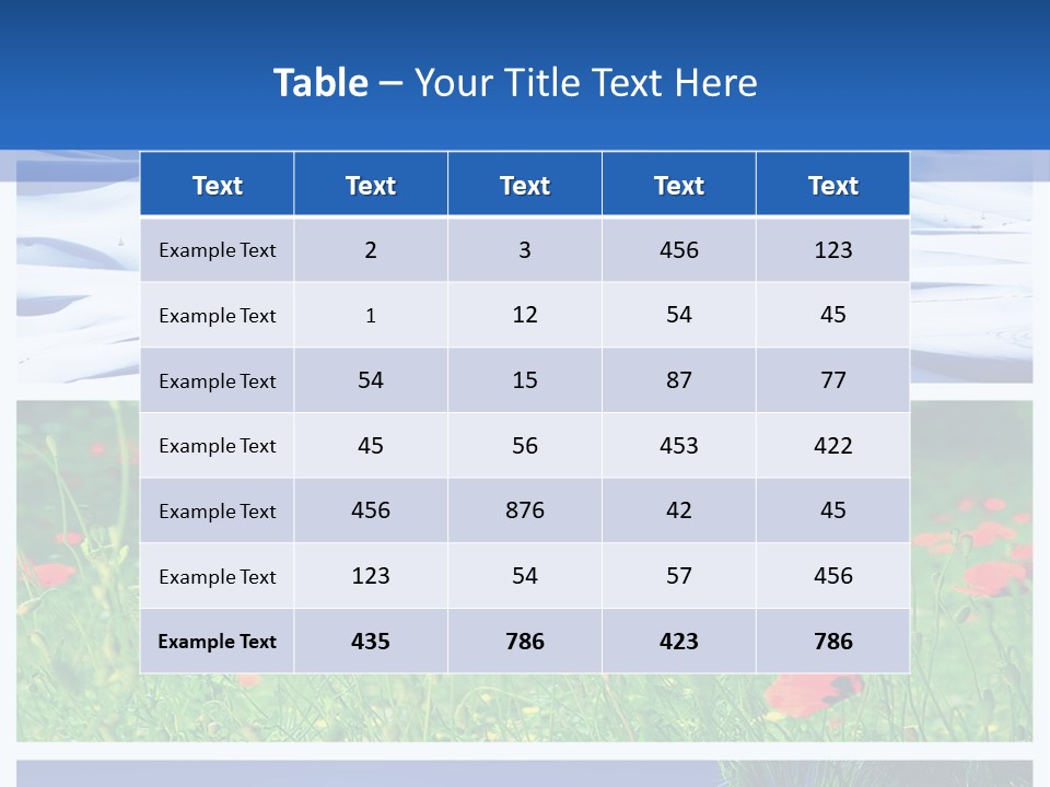 Natural Plant Water PowerPoint Template