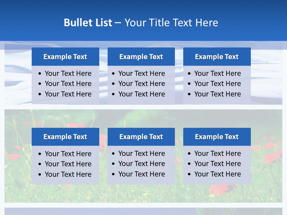Natural Plant Water PowerPoint Template