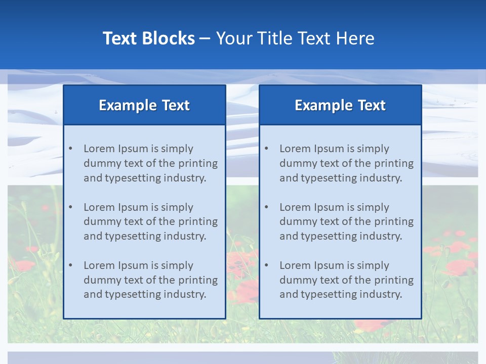 Natural Plant Water PowerPoint Template